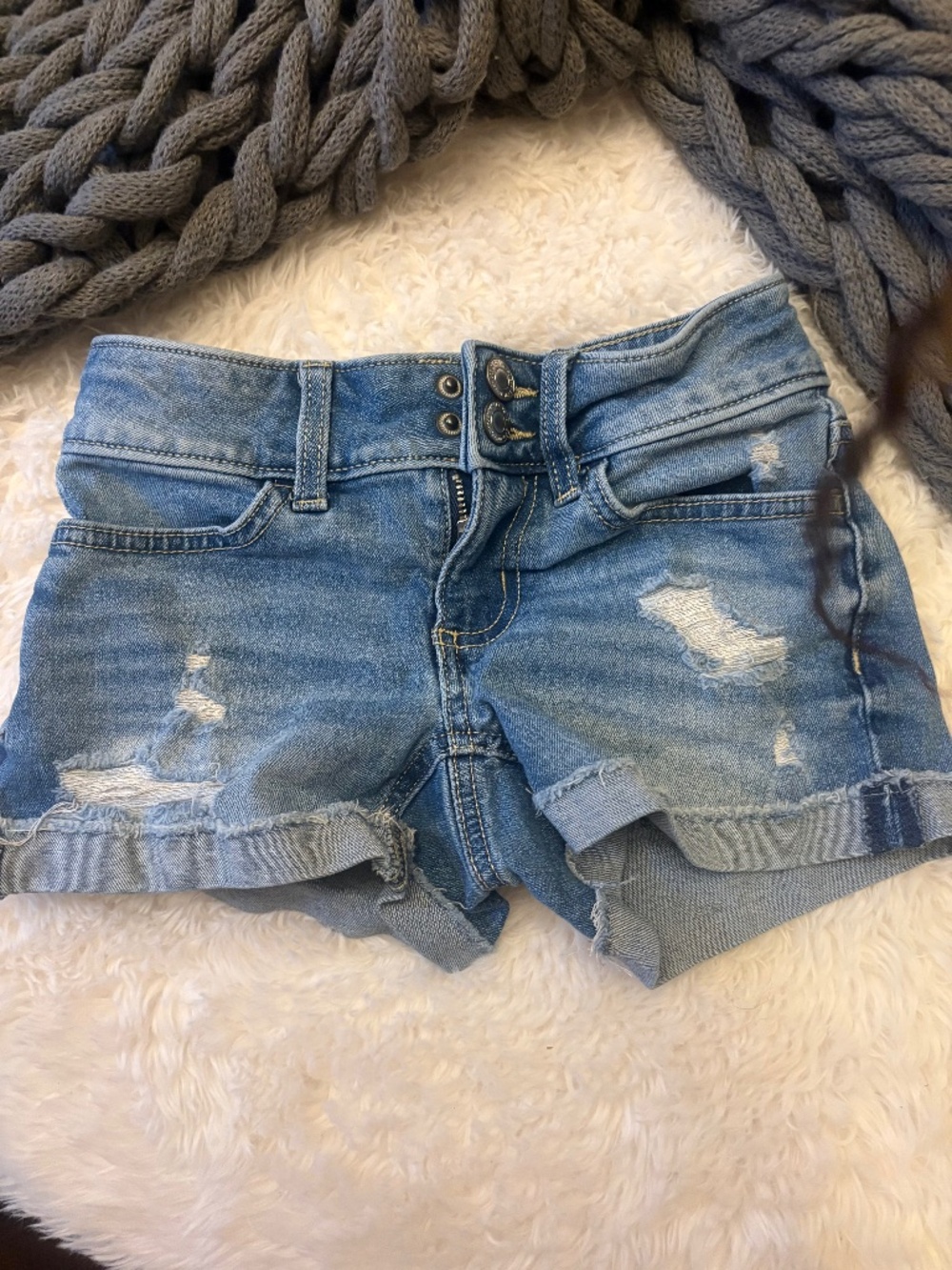 Denim shorts